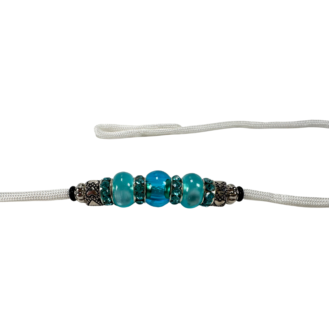 Sýningataumur með lykkju og perlum