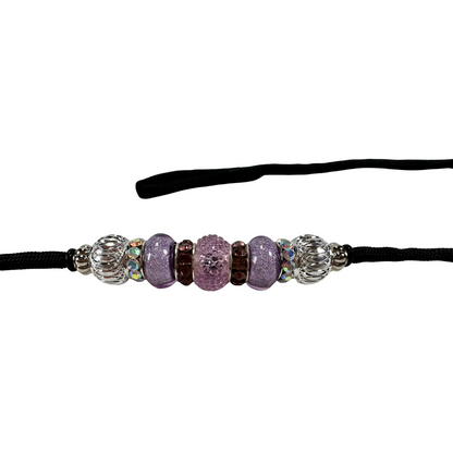 Sýningataumur með lykkju og perlum