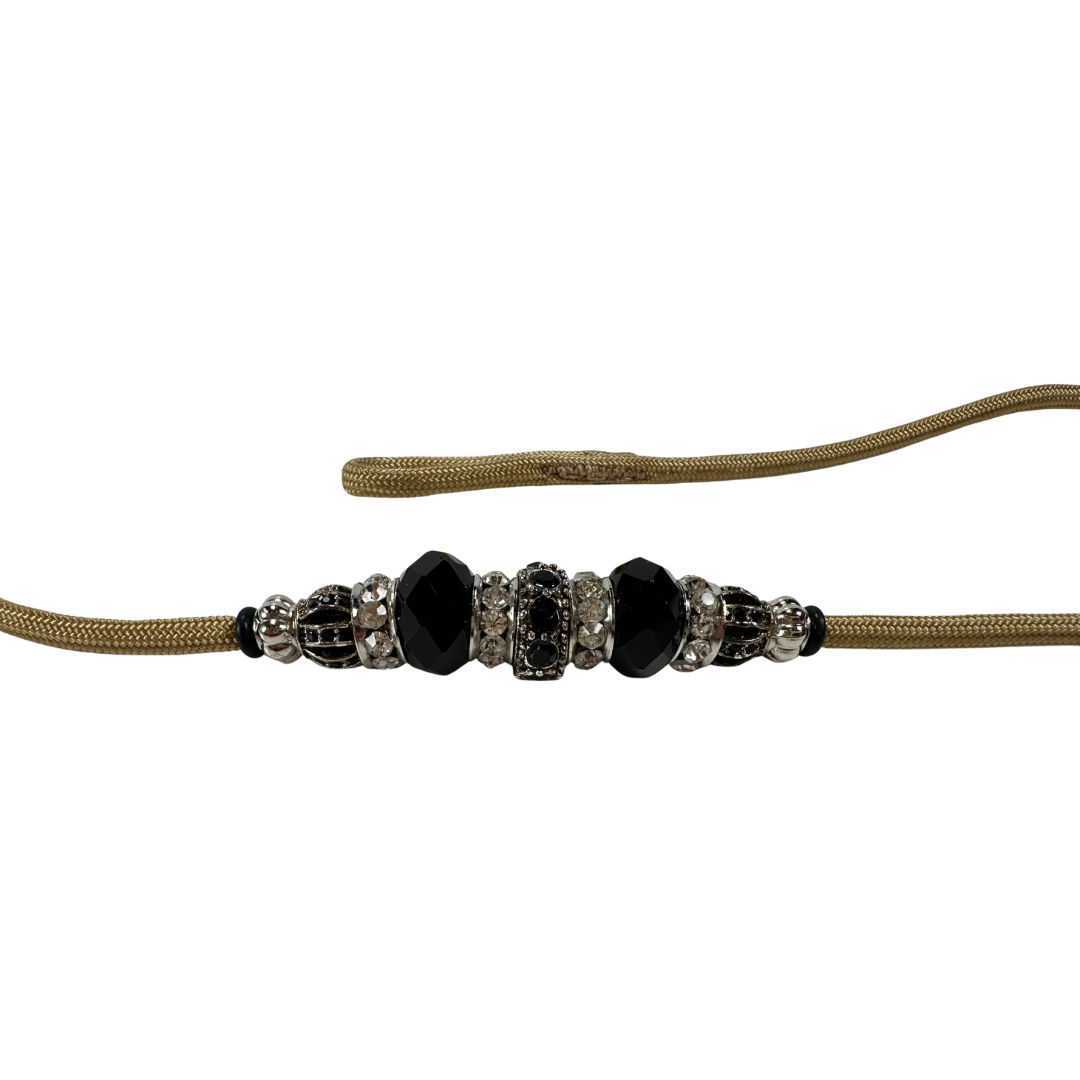 Sýningataumur með lykkju og perlum