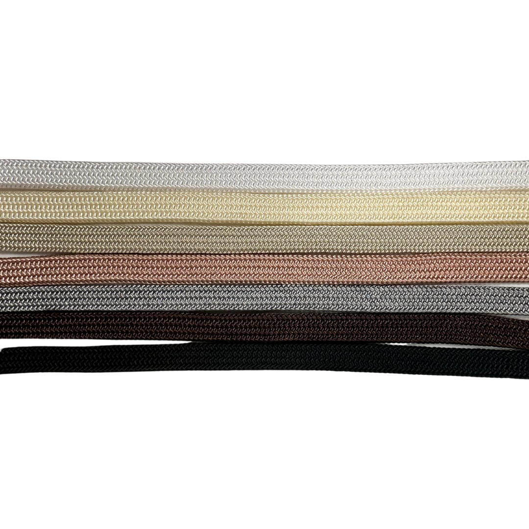 Sýningataumur - nælon með klemmu - 8 mm - 120 cm