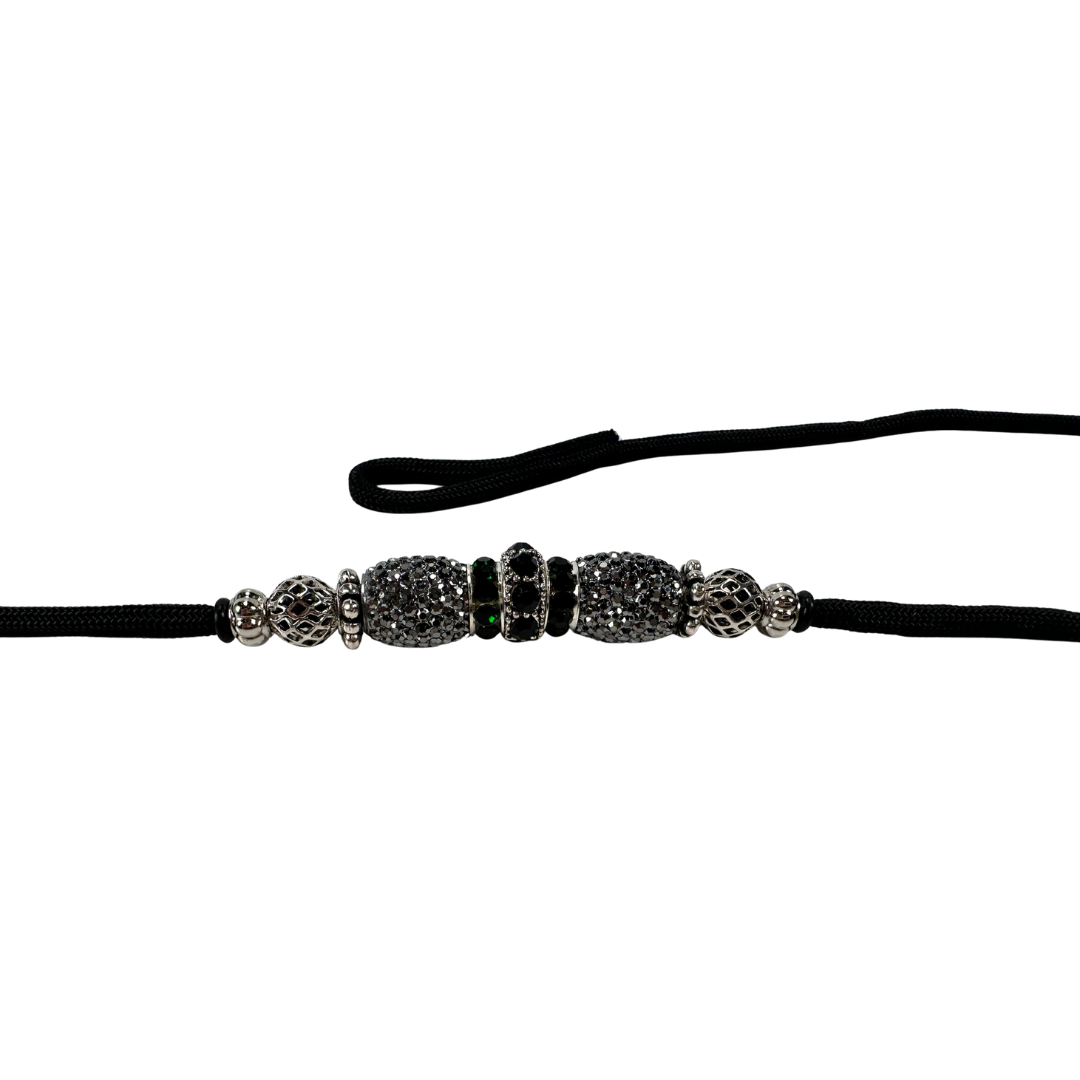 Sýningataumur með lykkju og perlum