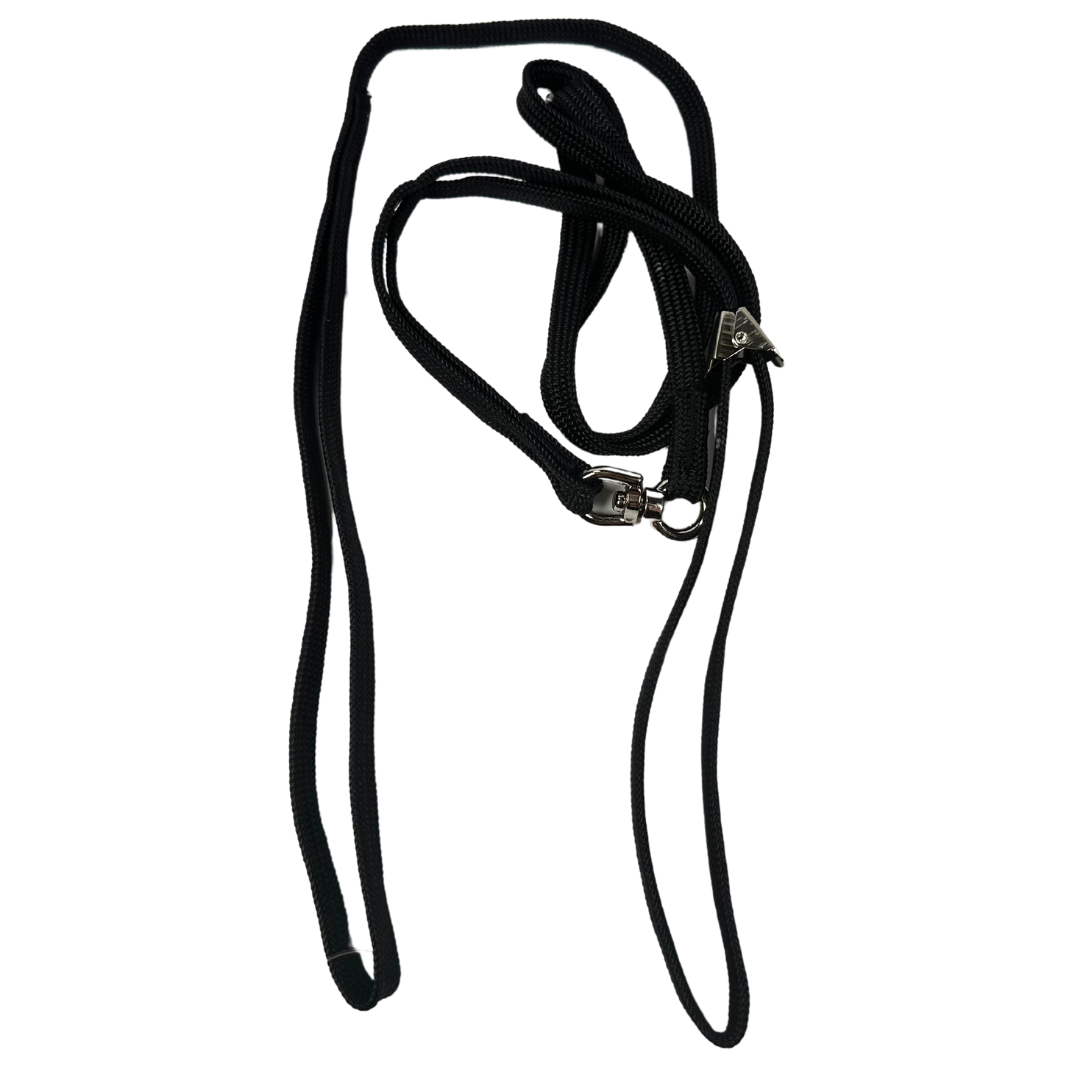 Sýningataumur - nælon með klemmu - 8 mm - 120 cm