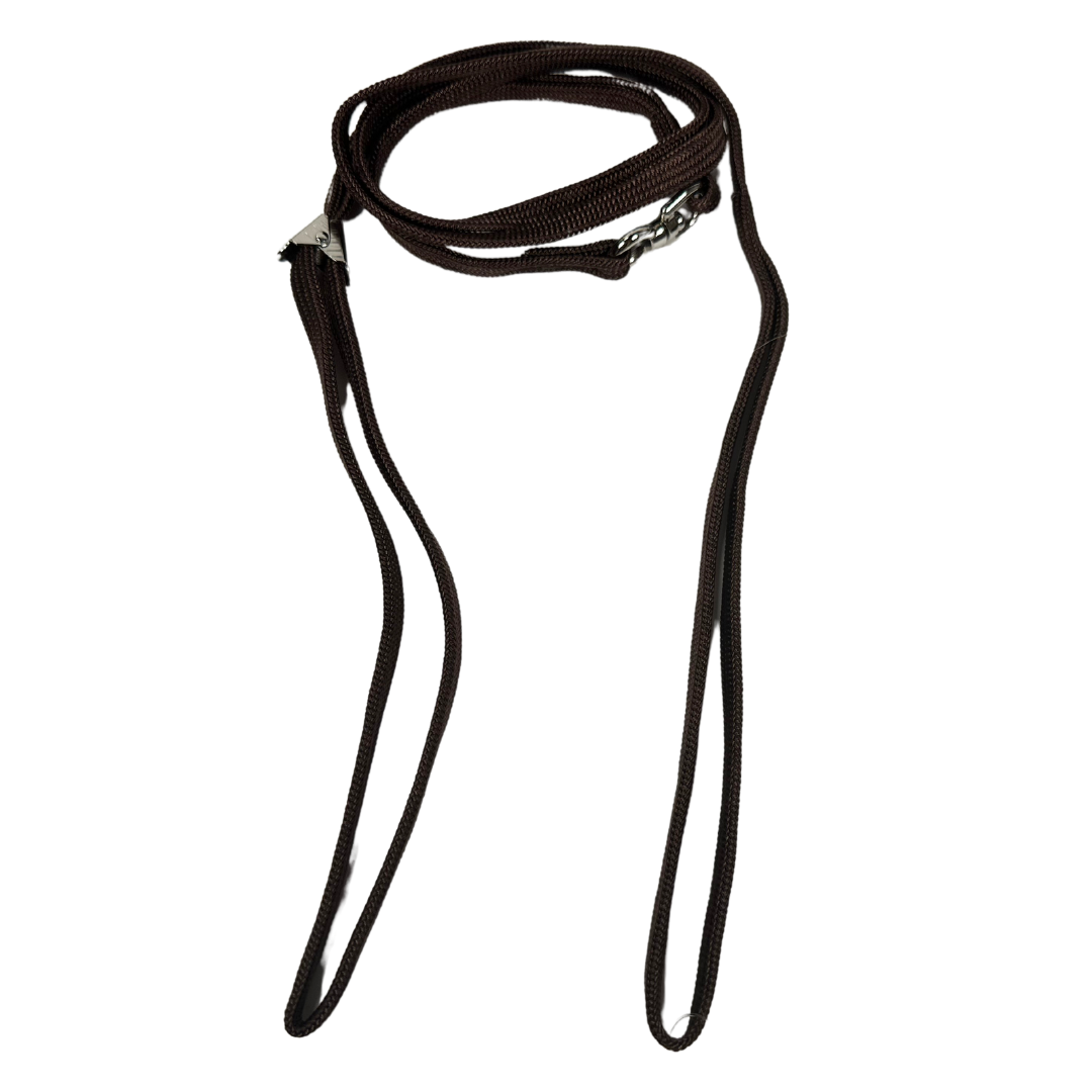 Sýningataumur - nælon með klemmu - 8 mm - 120 cm