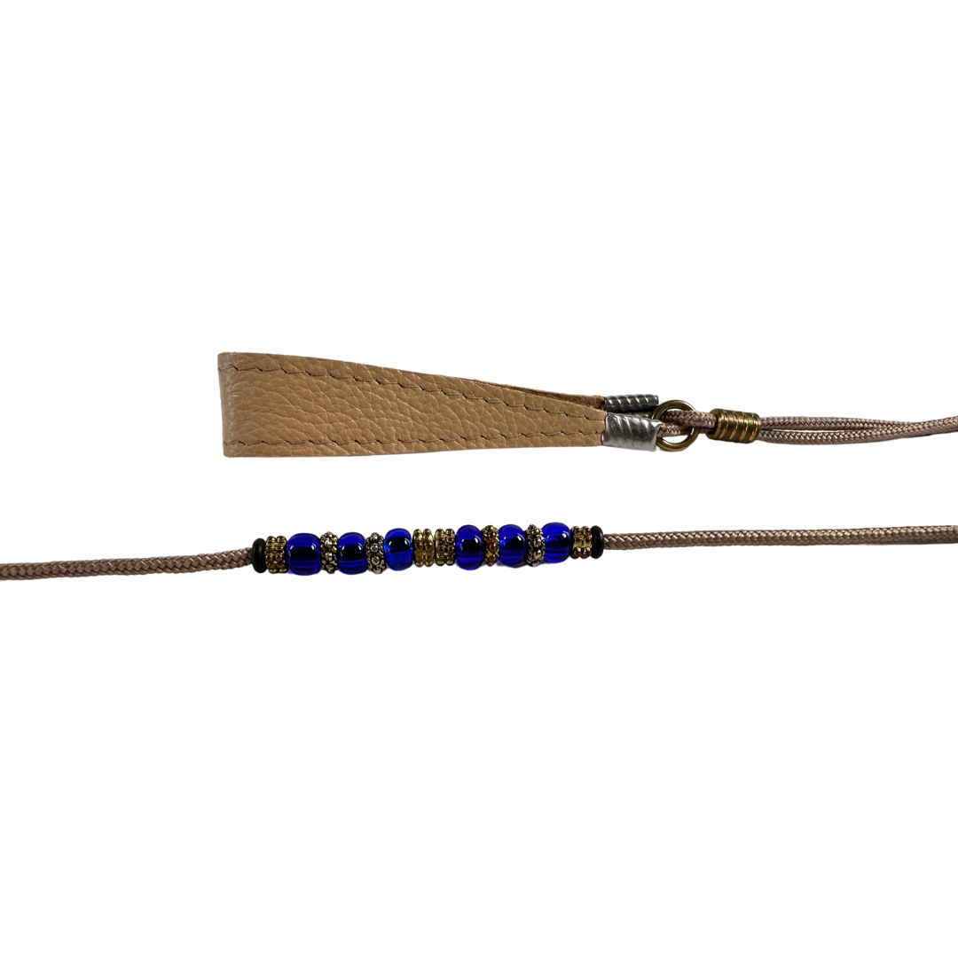 Sýningataumur með perlum - Beige