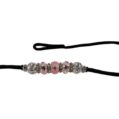 Sýningataumur með lykkju og perlum