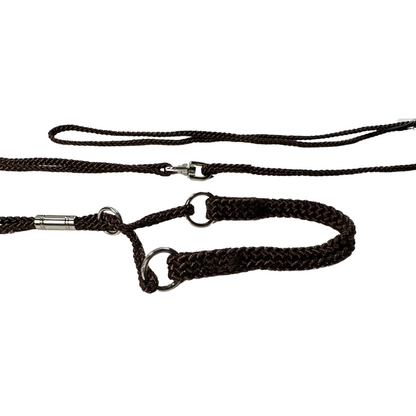 Sýningataumur úr nælon - 3 mm - með hálsstykki