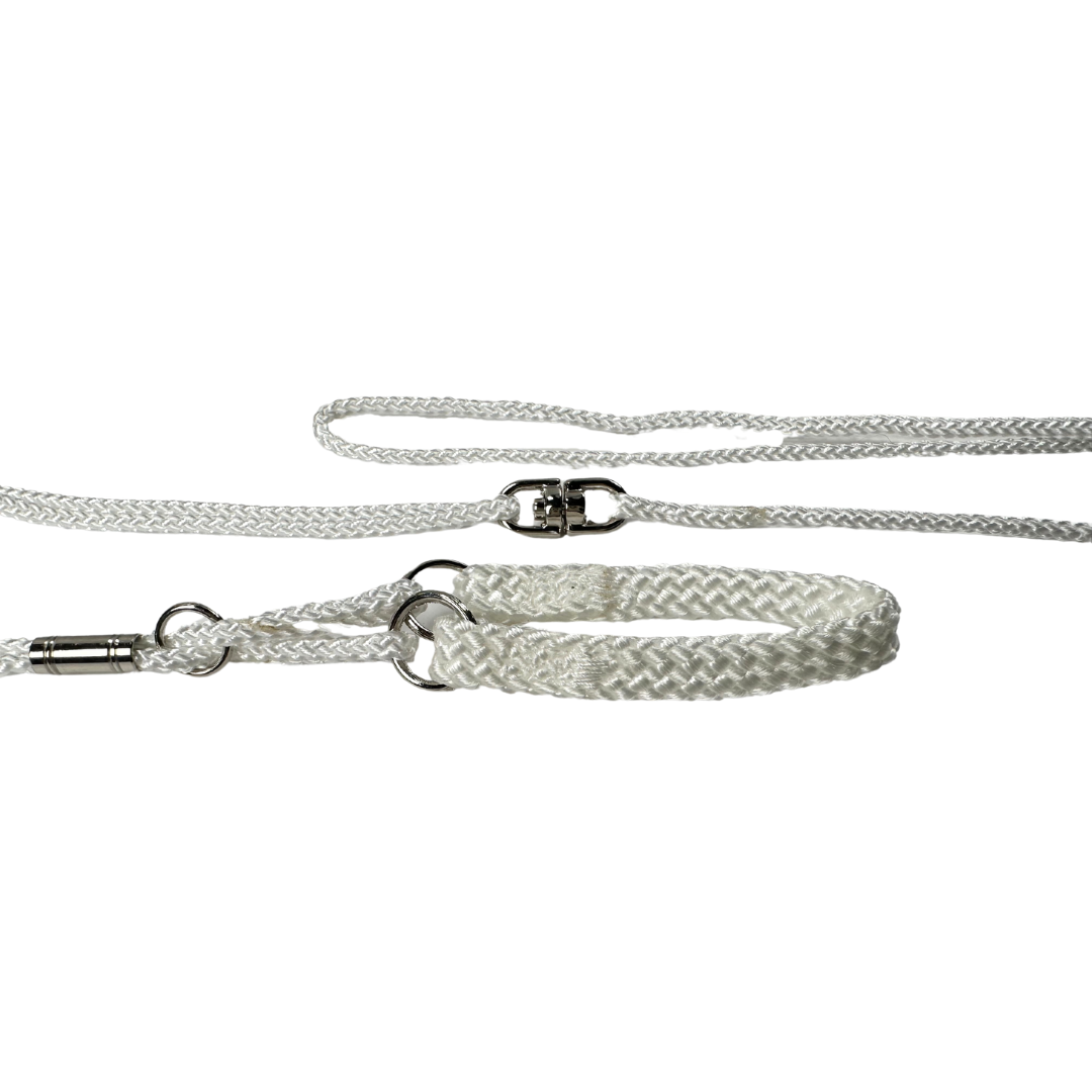 Sýningataumur úr nælon - 3 mm - með hálsstykki