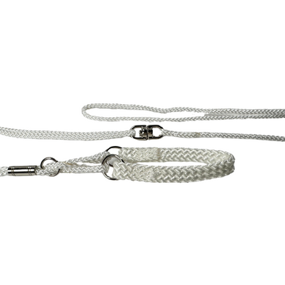 Sýningataumur úr nælon - 3 mm - með hálsstykki