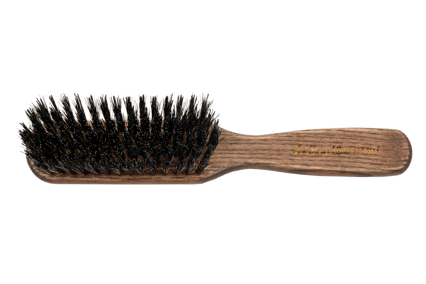 Rectangular brush with wild boar bristles