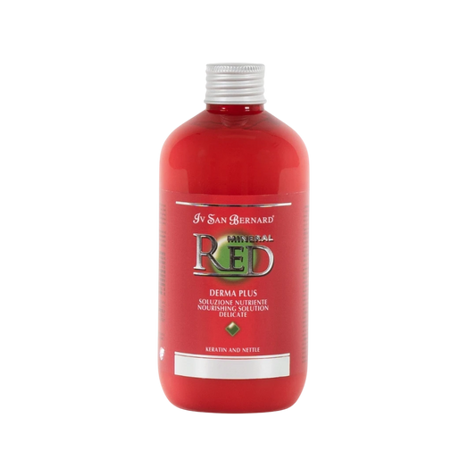 Hundaprýði Derma Plus nourishing pet conditioner in a red bottle with keratin and nettle for skin and coat health