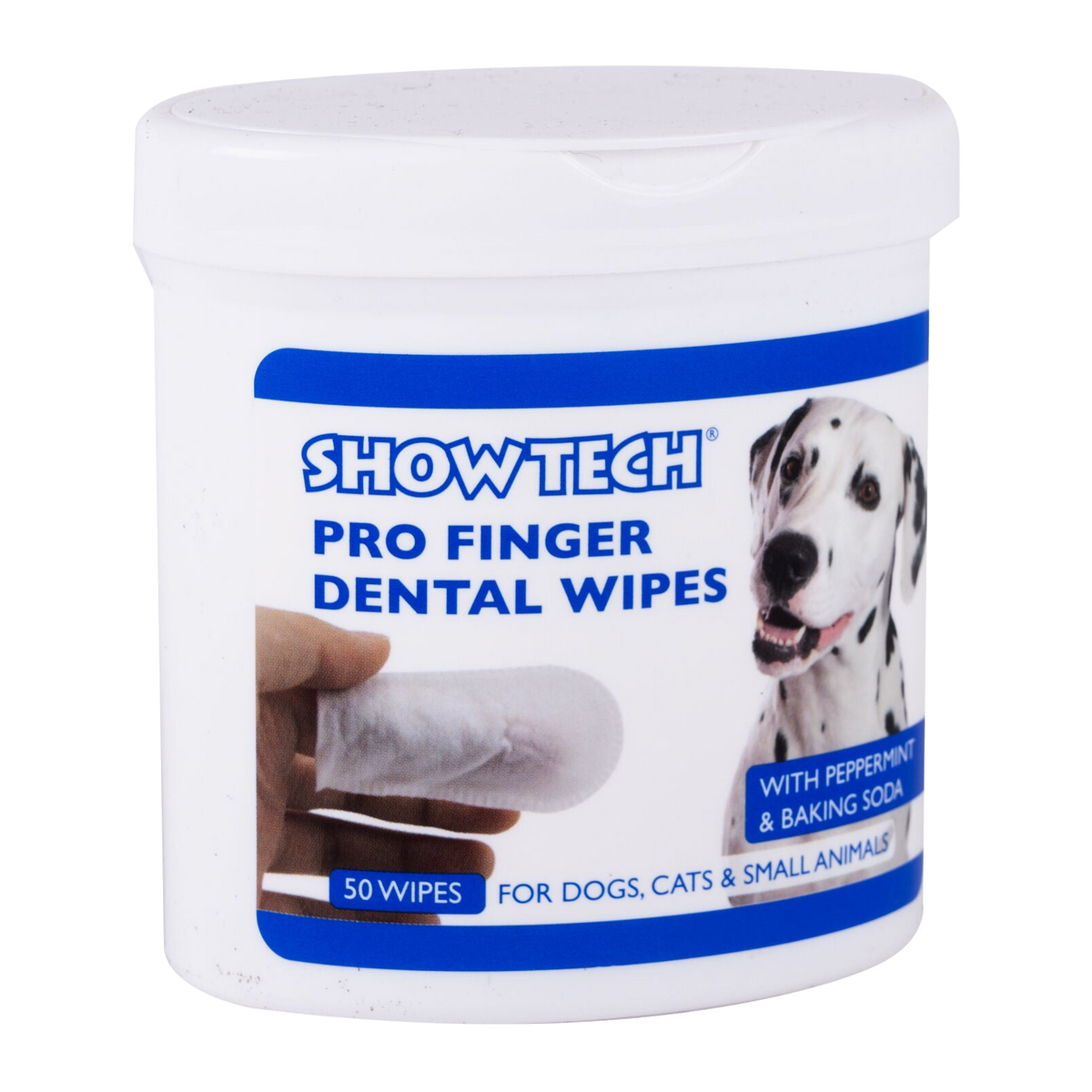 Show Tech Pro Finger Dental Wipes – tannhreinsiklútar, 50 stk.
