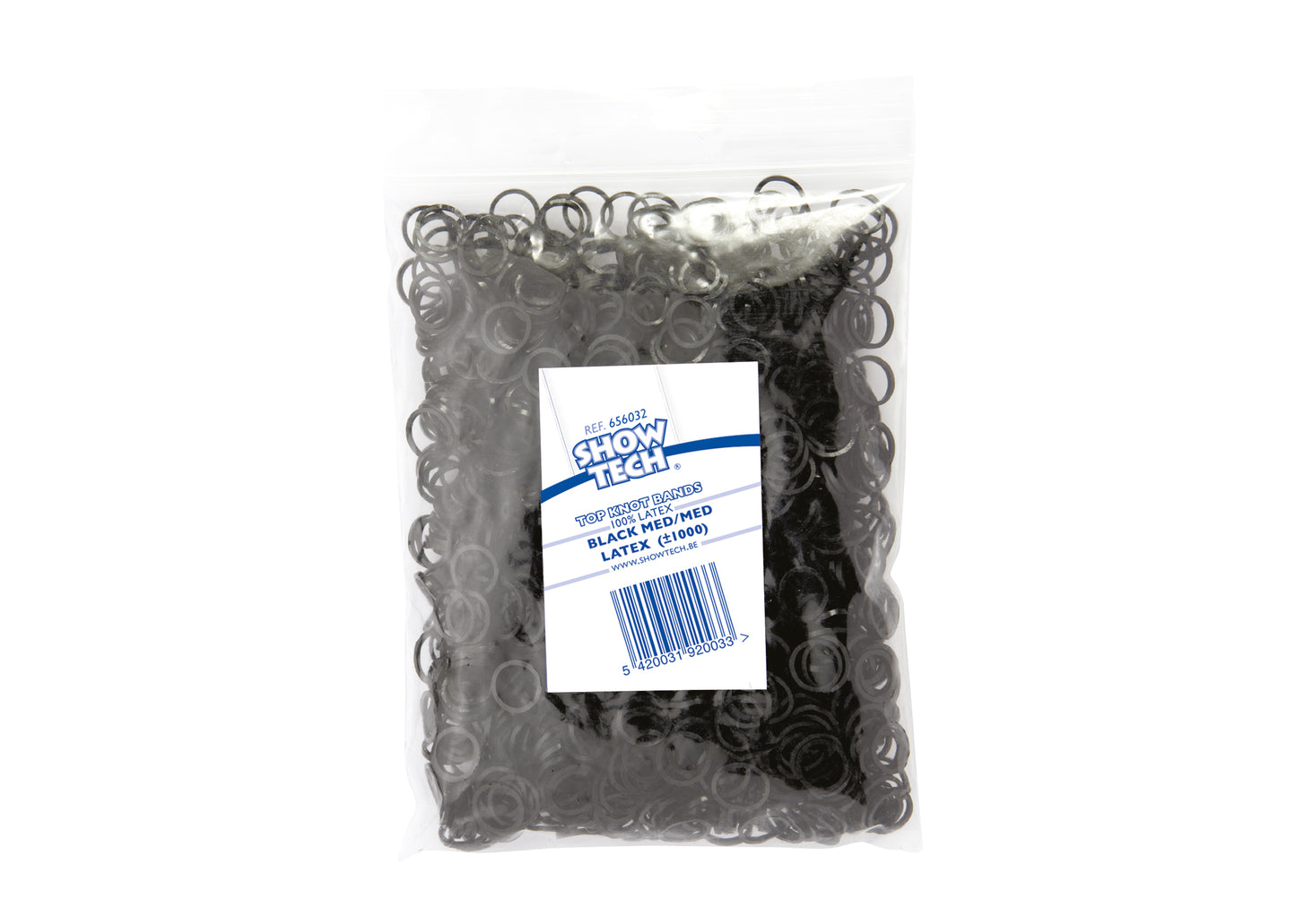 Show Tech Latex Bands Medium - 1000 pcs Top Knot Bands - ýmsir litir