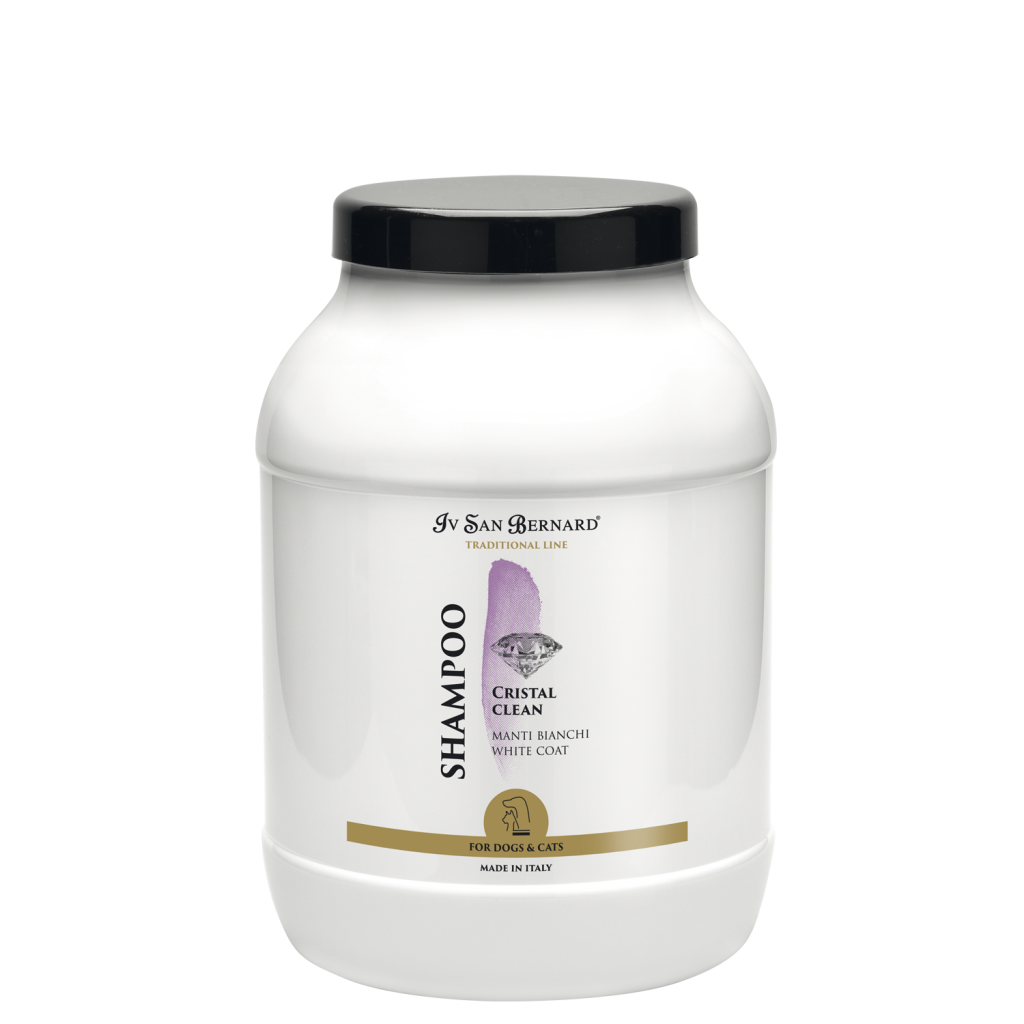Cristal Clean Sjampó - fyrir hvítan og svartan feld